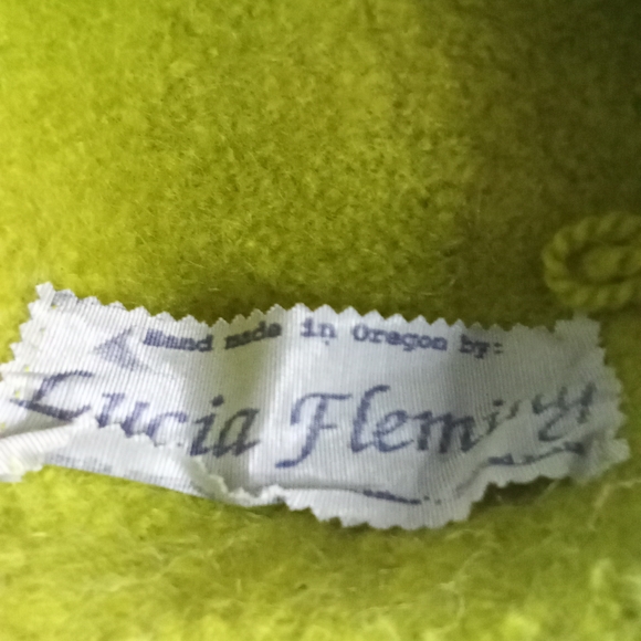 Lucia Fleming Handmade Felted Alpaca Wool Hat Artisan Designer Bespoke NWOT - Picture 3 of 3